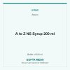 A to Z NS Syrup 200 ml — Alkem, Bottle of 200 ml. Available at Gupta Meds pharmacy, Cuttack.