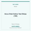 Accu-Chek Active Test Strips (100) — Roche, Pack of 100 strips. Available at Gupta Meds pharmacy, Cuttack.