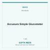 Accusure Simple Glucometer — Accusure, 1 unit. Available at Gupta Meds pharmacy, Cuttack.