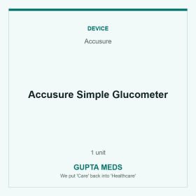 Accusure Simple Glucometer — Accusure, 1 unit. Available at Gupta Meds pharmacy, Cuttack.