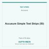 Accusure Simple Test Strips (50) — Accusure, Pack of 50 strips. Available at Gupta Meds pharmacy, Cuttack.
