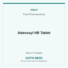 Adenoxyl HB Tablet — Pulse Pharmaceutical, Strip of 10 tablets. Available at Gupta Meds pharmacy, Cuttack.