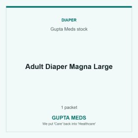 Adult Diaper Magna Large — Gupta Meds stock, 1 packet. Available at Gupta Meds pharmacy, Cuttack.