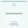Ascoril LS Syrup 100 ml — Glenmark, Bottle of 100 ml. Available at Gupta Meds pharmacy, Cuttack.