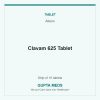 Clavam 625 Tablet — Alkem, Strip of 10 tablets. Available at Gupta Meds pharmacy, Cuttack.