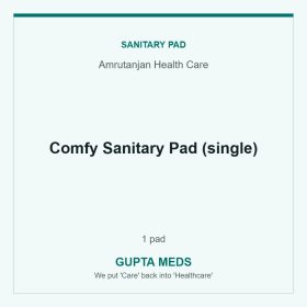 Comfy Sanitary Pad (single) — Amrutanjan Health Care, 1 pad. Available at Gupta Meds pharmacy, Cuttack.