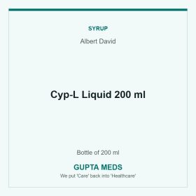 Cyp-L Liquid 200 ml — Albert David, Bottle of 200 ml. Available at Gupta Meds pharmacy, Cuttack.