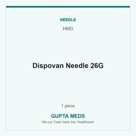 Dispovan Needle 26G — HMD, 1 piece. Available at Gupta Meds pharmacy, Cuttack.