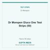 Dr Morepen Gluco One Test Strips (50) — Dr Morepen, Pack of 50 strips. Available at Gupta Meds pharmacy, Cuttack.