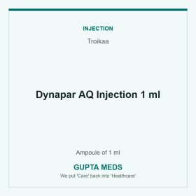 Dynapar AQ Injection 1 ml — Troikaa, Ampoule of 1 ml. Available at Gupta Meds pharmacy, Cuttack.
