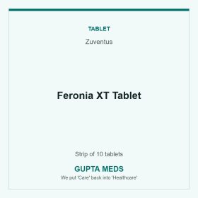 Feronia XT Tablet — Zuventus, Strip of 10 tablets. Available at Gupta Meds pharmacy, Cuttack.