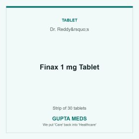 Finax 1 mg Tablet — Dr. Reddy&rsquo;s, Strip of 30 tablets. Available at Gupta Meds pharmacy, Cuttack.