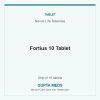 Fortius 10 Tablet — Novus Life Sciences, Strip of 10 tablets. Available at Gupta Meds pharmacy, Cuttack.