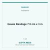 Gauze Bandage 7.5 cm x 3 m — Indchemie, 1 roll. Available at Gupta Meds pharmacy, Cuttack.