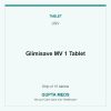 Glimisave MV 1 Tablet — USV, Strip of 15 tablets. Available at Gupta Meds pharmacy, Cuttack.