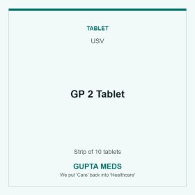 GP 2 Tablet — USV, Strip of 10 tablets. Available at Gupta Meds pharmacy, Cuttack.