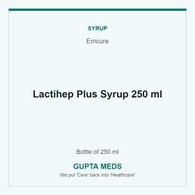 Lactihep Plus Syrup 250 ml — Emcure, Bottle of 250 ml. Available at Gupta Meds pharmacy, Cuttack.