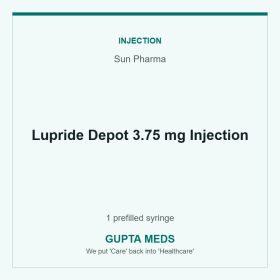 Lupride Depot 3.75 mg Injection — Sun Pharma, 1 prefilled syringe. Available at Gupta Meds pharmacy, Cuttack.