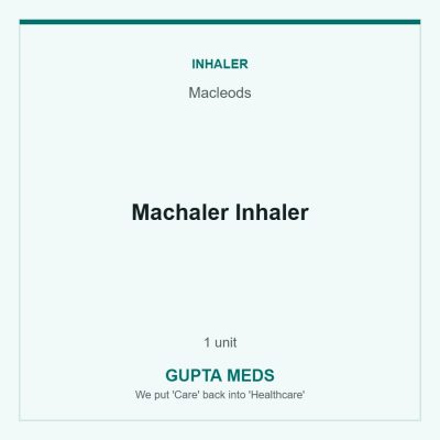 Machaler Inhaler — Macleods, 1 unit. Available at Gupta Meds pharmacy, Cuttack.