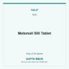 Metsmall 500 Tablet — Ipca, Strip of 28 tablets. Available at Gupta Meds pharmacy, Cuttack.