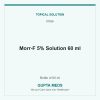 Morr-F 5% Solution 60 ml — Intas, Bottle of 60 ml. Available at Gupta Meds pharmacy, Cuttack.
