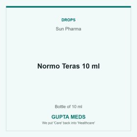 Normo Teras 10 ml — Sun Pharma, Bottle of 10 ml. Available at Gupta Meds pharmacy, Cuttack.