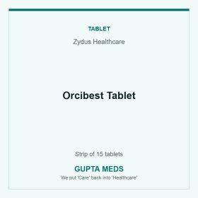 Orcibest Tablet — Zydus Healthcare, Strip of 15 tablets. Available at Gupta Meds pharmacy, Cuttack.