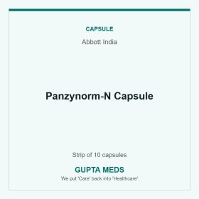Panzynorm-N Capsule — Abbott India, Strip of 10 capsules. Available at Gupta Meds pharmacy, Cuttack.