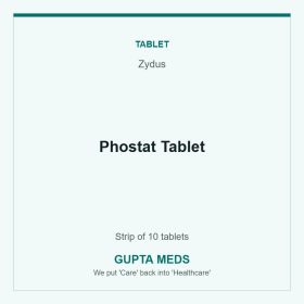 Phostat Tablet — Zydus, Strip of 10 tablets. Available at Gupta Meds pharmacy, Cuttack.