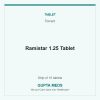 Ramistar 1.25 Tablet — Torrent, Strip of 15 tablets. Available at Gupta Meds pharmacy, Cuttack.