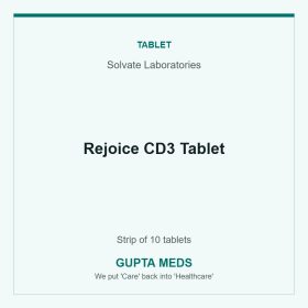 Rejoice CD3 Tablet — Solvate Laboratories, Strip of 10 tablets. Available at Gupta Meds pharmacy, Cuttack.