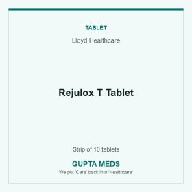 Rejulox T Tablet — Lloyd Healthcare, Strip of 10 tablets. Available at Gupta Meds pharmacy, Cuttack.