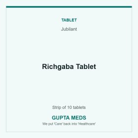 Richgaba Tablet — Jubilant, Strip of 10 tablets. Available at Gupta Meds pharmacy, Cuttack.