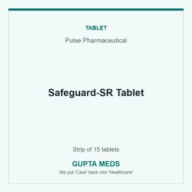 Safeguard-SR Tablet — Pulse Pharmaceutical, Strip of 15 tablets. Available at Gupta Meds pharmacy, Cuttack.