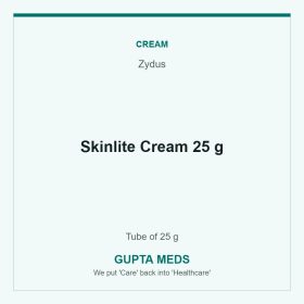 Skinlite Cream 25 g — Zydus, Tube of 25 g. Available at Gupta Meds pharmacy, Cuttack.