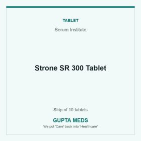 Strone SR 300 Tablet — Serum Institute, Strip of 10 tablets. Available at Gupta Meds pharmacy, Cuttack.