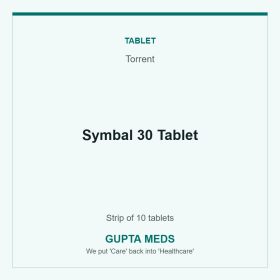 Symbal 30 Tablet — Torrent, Strip of 10 tablets. Available at Gupta Meds pharmacy, Cuttack.