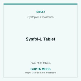 Sysfol-L Tablet — Systopic Laboratories, Pack of 30 tablets. Available at Gupta Meds pharmacy, Cuttack.