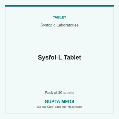 Sysfol-L Tablet — Systopic Laboratories, Pack of 30 tablets. Available at Gupta Meds pharmacy, Cuttack.