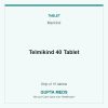Telmikind 40 Tablet — Mankind, Strip of 10 tablets. Available at Gupta Meds pharmacy, Cuttack.