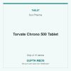 Torvate Chrono 500 Tablet — Sun Pharma, Strip of 10 tablets. Available at Gupta Meds pharmacy, Cuttack.