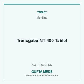 Transgaba-NT 400 Tablet — Mankind, Strip of 10 tablets. Available at Gupta Meds pharmacy, Cuttack.