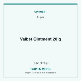 Valbet Ointment 20 g — Lupin, Tube of 20 g. Available at Gupta Meds pharmacy, Cuttack.