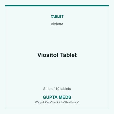Viositol Tablet — Violette, Strip of 10 tablets. Available at Gupta Meds pharmacy, Cuttack.