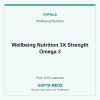 Wellbeing Nutrition 3X Strength Omega 3 — Wellbeing Nutrition, Pack of 60 capsules. Available at Gupta Meds pharmacy, Cuttack.